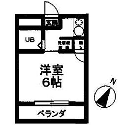 ホワイトポート飯能 ワンルームの間取図画像