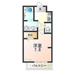 エヌエムキャトフヴァントワ 1Kの間取図画像