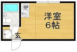 ロッソ上北沢 ワンルームの間取図画像