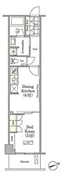 ミレーネ四谷レジデンス 1DKの間取図画像