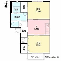 グランドール　Ｃ棟 C0201 ｜ 熊本県八代市古閑下町377-1（賃貸アパート2K・2階・42.72㎡） その2