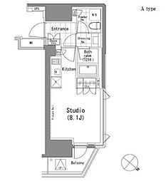 PARKHABIO青山 ワンルームの間取図画像
