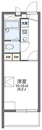 レオパレスベルツリーI 2階1Kの間取り