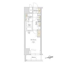 アーバンネックス秋葉原EAST2 1Kの間取図画像