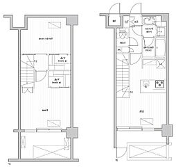 レジデンス桜新町ガーデン 1SLDKの間取図画像