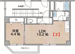 ソリティア西宮池田 1LDKの間取図画像