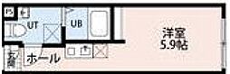 フィオーネ東尾久II ワンルームの間取図画像