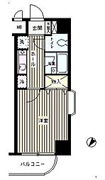 グラン・パアレ2 1階1Kの間取り