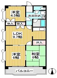 ラ・トールシノダ 3DKの間取図画像