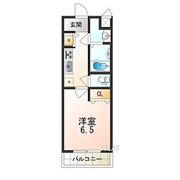 JR阪和線 百舌鳥駅 徒歩2分の賃貸マンション 1階1Kの間取り