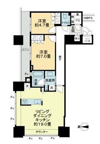 ホームズ パークタワーグランスカイ 2ldk 賃料35万円 13階 77 08 賃貸マンション住宅情報