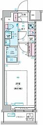 ジェノヴィア中野島 1Kの間取図画像