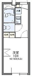 レオパレスファーレ5 1Kの間取図画像