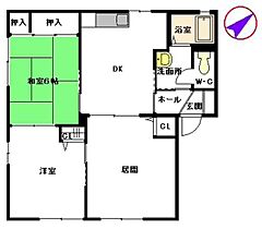 コーポラス青木 A0101 ｜ 福岡県糟屋郡粕屋町仲原３丁目9-7（賃貸アパート3DK・1階・58.84㎡） その2