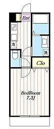 Z-MAISON伊勢原石田 1Kの間取図画像