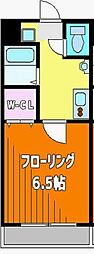 FilleFlats新狭山 1Kの間取図画像