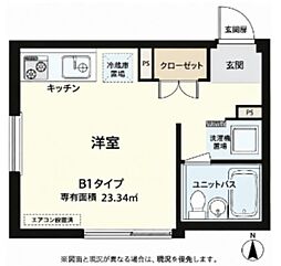 NEWLODGE板橋本町 1Kの間取図画像