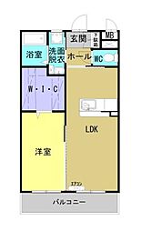 (仮称)日向・曽根町3丁目61マンション 1LDKの間取図画像