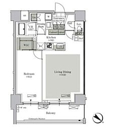 ParkCube西ヶ原STAGE 1LDKの間取図画像