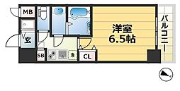 S-RESIDENCE神戸元町 1Kの間取図画像