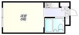 ペティネール四谷 ワンルームの間取図画像