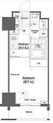 PRIMEURBAN板橋 1Kの間取図画像