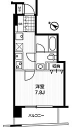 アーバンフラッツ町田 ワンルームの間取図画像