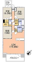 アデニウム新小岩 3LDKの間取図画像