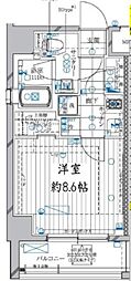 REGALIZ高田馬場 4階1Kの間取り