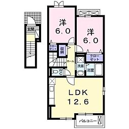 ヴィコンフォール5 2LDKの間取図画像