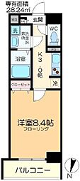 グランシャリオ 1Kの間取図画像