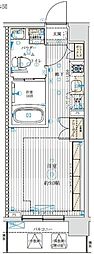 ブライズ中野哲学堂 ワンルームの間取図画像