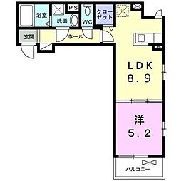 アマネセル 1LDKの間取図画像