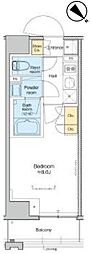 プラウドフラット清澄通り 1Kの間取図画像