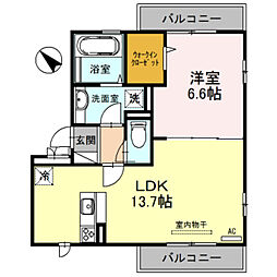 レシフェ 1LDKの間取図画像