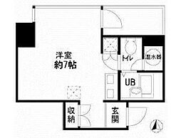 タワーズ10 ワンルームの間取図画像