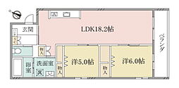(シニア限定)ヘーベルヴィレッジ浦和美園～Belle Flo 2LDKの間取図画像