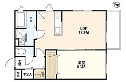 ウェルスクエアイズム初台 4階1LDKの間取り