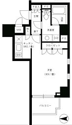 パークキューブ神田 3階1Kの間取り