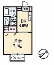 ティアラ藤 105 ｜ 山口県岩国市今津町２丁目16-23（賃貸アパート1DK・1階・26.24㎡） その2