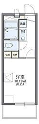 レオパレス銀河 1Kの間取図画像