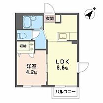 ディアス萩野　Ｃ 101 ｜ 岩手県北上市さくら通り３丁目13-24（賃貸アパート1LDK・1階・30.00㎡） その2