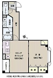 阿部ビル 1LDKの間取図画像