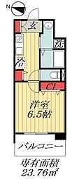 レジディア船橋2 1Kの間取図画像