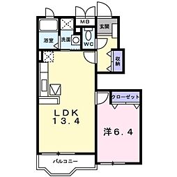 アルバ 1LDKの間取図画像