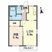 セフィラＭ　Ｂ 201 ｜ 岩手県花巻市若葉町２丁目6-30（賃貸アパート1LDK・2階・35.00㎡） その2