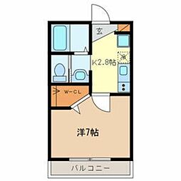 間取図画像 1K
