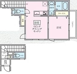 Flourishときわ台 1LDKの間取図画像