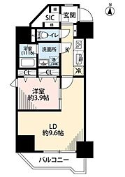 プレール・ドゥーク両国4 1LDKの間取図画像