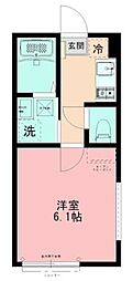 シュシュフルール 1Kの間取図画像